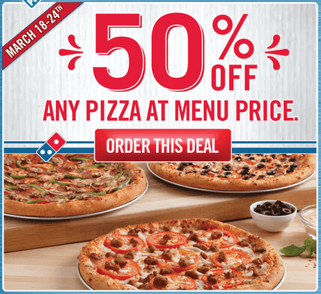 dominos deals national pizza day