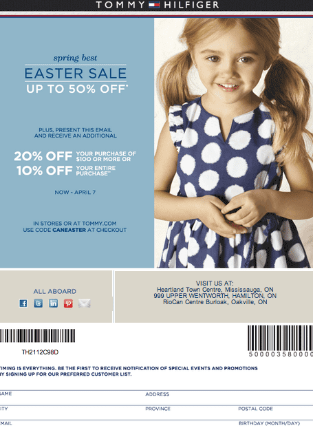 tommy hilfiger outlet store coupons