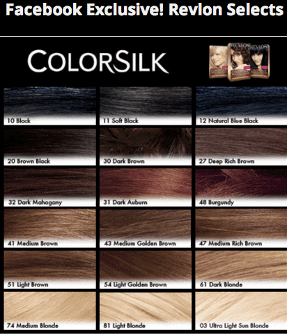 Revlon Hair Color Chart Bigit Karikaturize Com