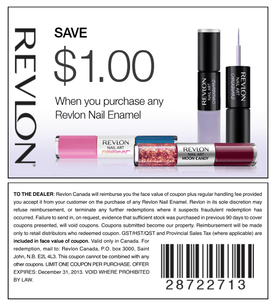 Revlon Canada Printable Coupons: Save $1 00 when You Purchase Any