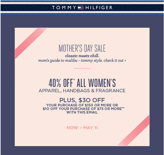 tommy hilfiger outlet store coupons