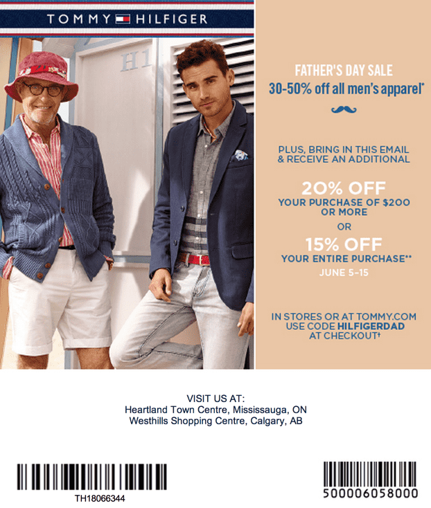tommy hilfiger discount coupon