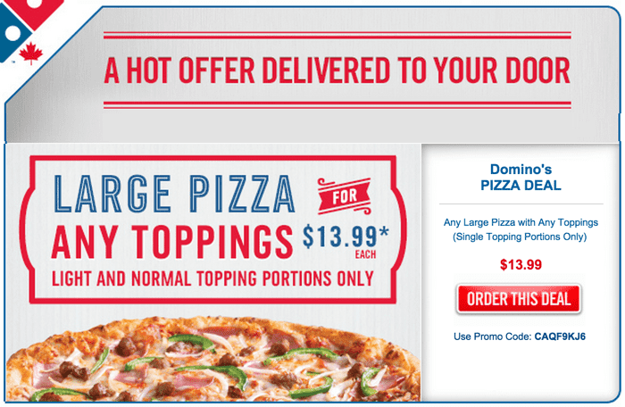 dominos pizza deals.