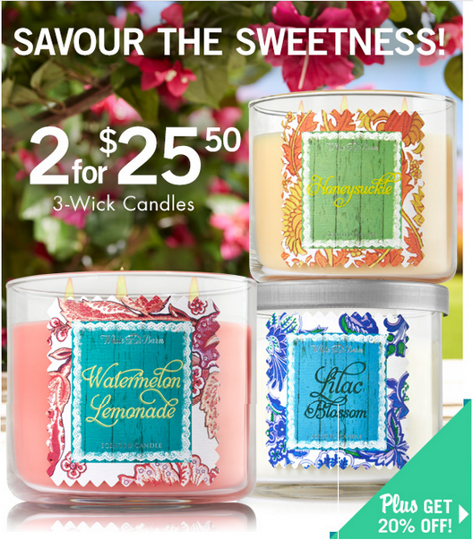 Bath Body Works Bath & Body Works Canada Coupons: Save 20% On Your Entire Purchase & More 