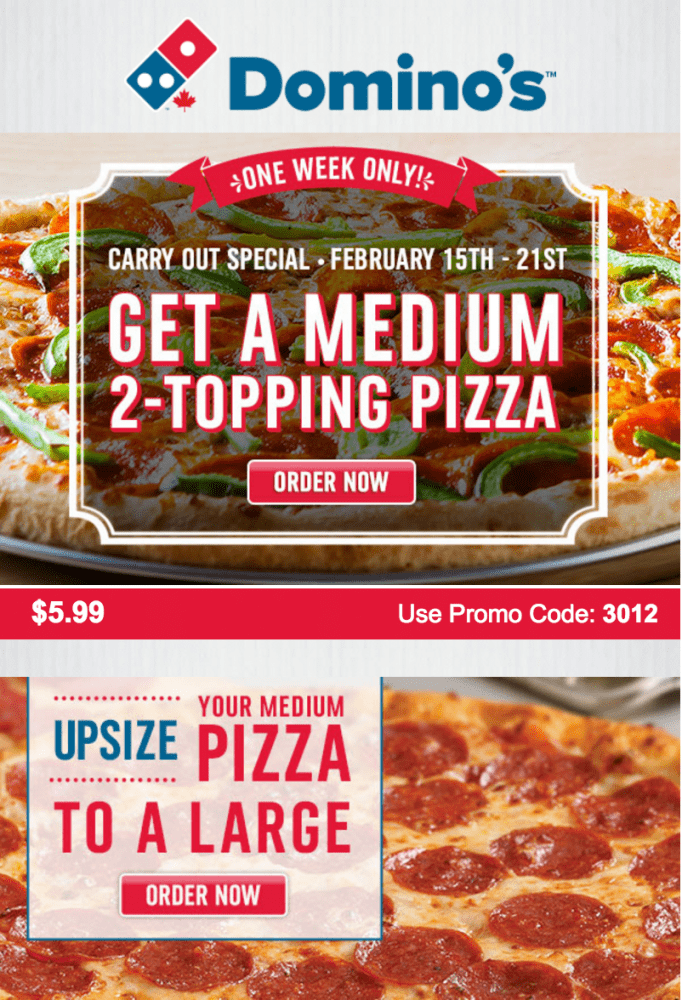 dominos pizza deals.