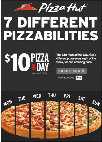 pizza hut canada offers different offer deals coupons canadian