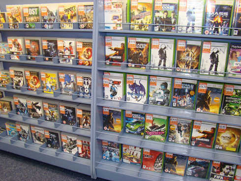 Best Buy game Shelf