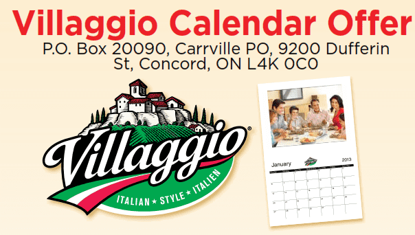 Villagio Free calendar