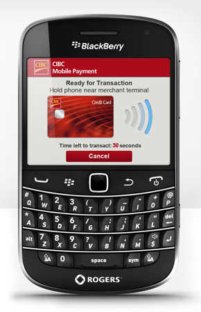 CIBC Blackberry mobile payment app