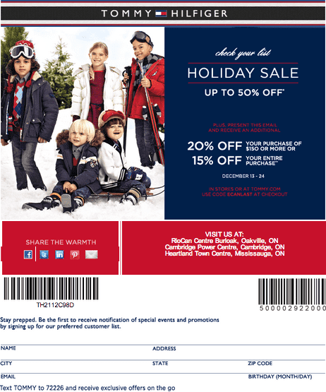 Tommy Hilfiger: Up to 50% off + An 