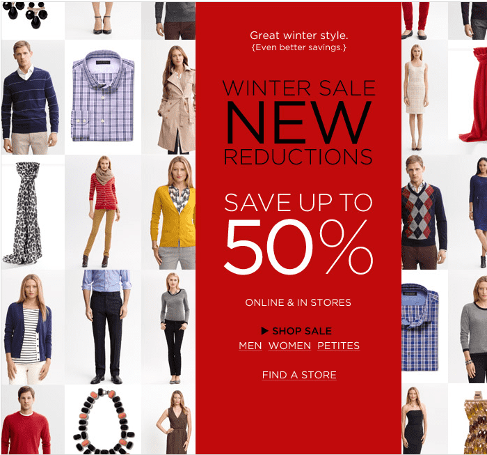 Banana Republic Winter Sale Save Up To 50 Hot Canada Deals Hot