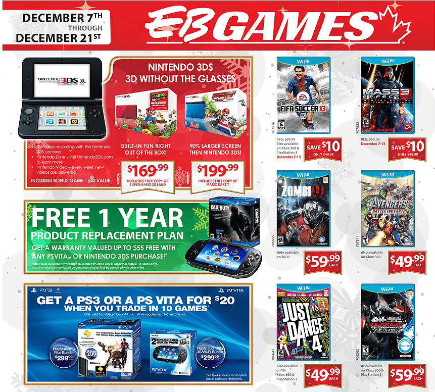 EB Games Holiday Flyer December 7th To 21st Hot Canada Deals Hot   Ebgames 