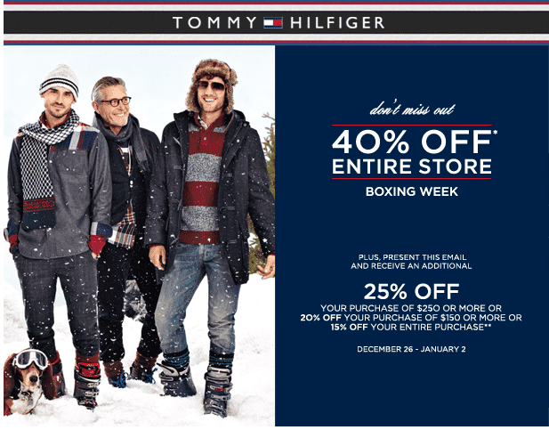 Tommy Hilfiger Boxing Week: Save 40% Off The Entire Store - Hot Canada ...