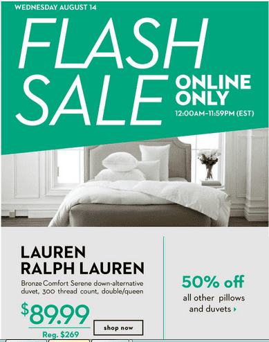 Hudson S Bay Flash Sale Get 89 99 Lauren Ralph Lauren Sheets