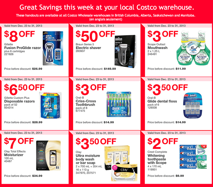 Costco Canada Western Weekly Instant Handouts Coupons: British Columbia ...