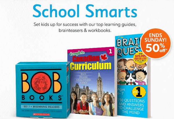 Chapters Indigo Canada Offers: Save 50% On School Smarts - Hot Canada ...