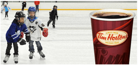 hortons tim canada skating break ice during march freebie residents offering receive