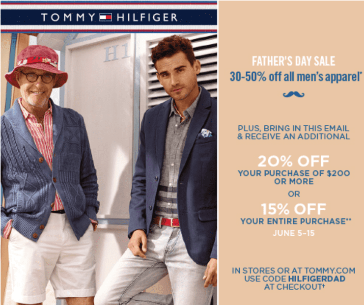 tommy hilfiger father's day sale