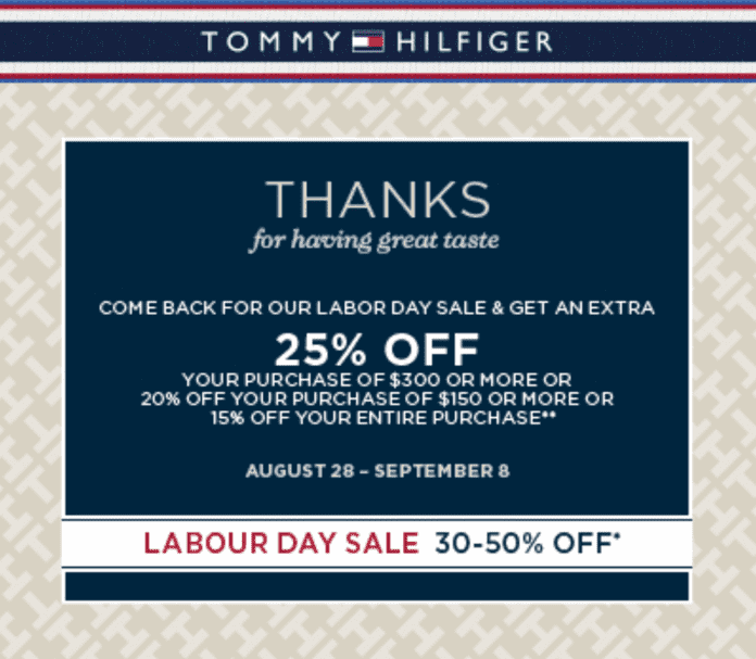 tommy hilfiger store coupons