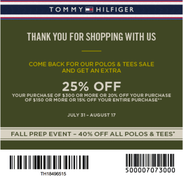 tommy hilfiger outlet discount