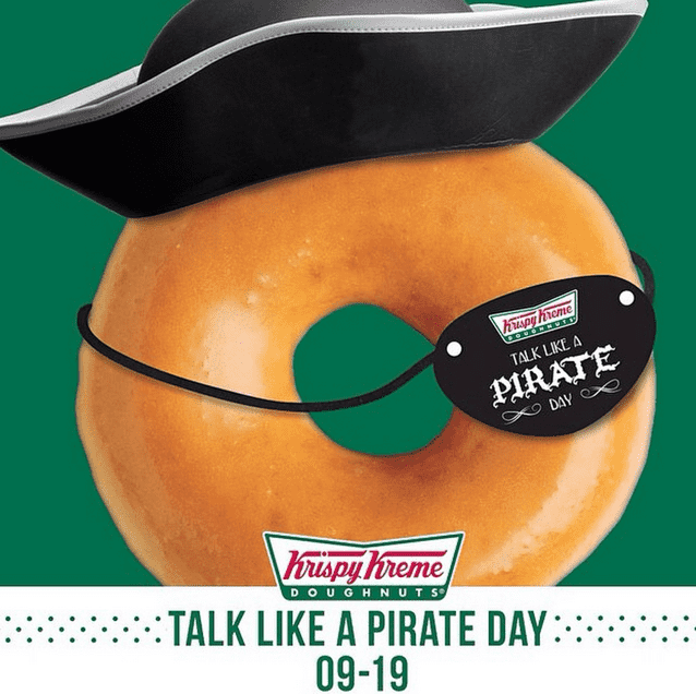 Krispy Kreme Canada Talk Like A Pirate Day Promo: - Hot ...