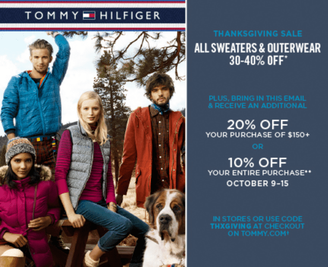 tommy hilfiger in store coupon