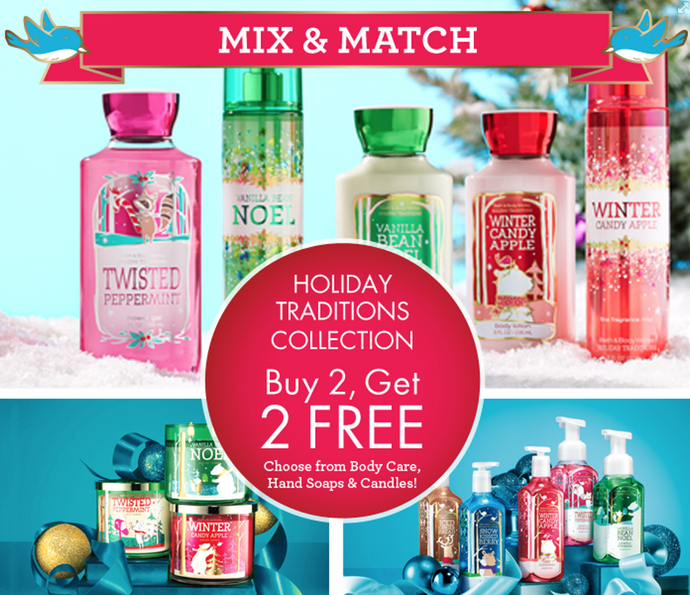 Bath Body Works Canada Mix Match Event Sale Buy 2 Get 2 FREE From 