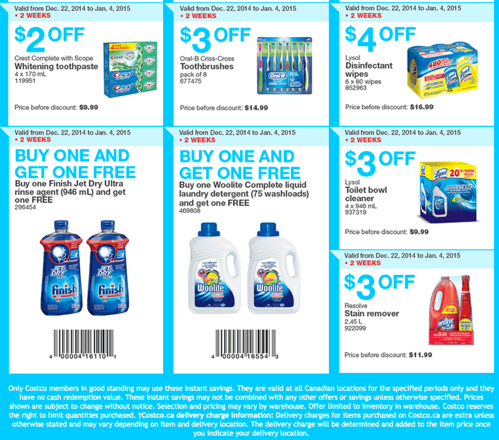 Costco Canada Boxing Week 2014 Handouts Coupons Flyers ...