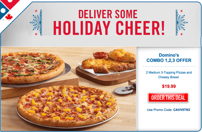 dominos online promo code