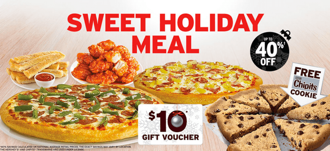 Pizza Hut Canada Sweet Holiday Meal Offer: 2 M (2-top) Pizzas, 8 ...