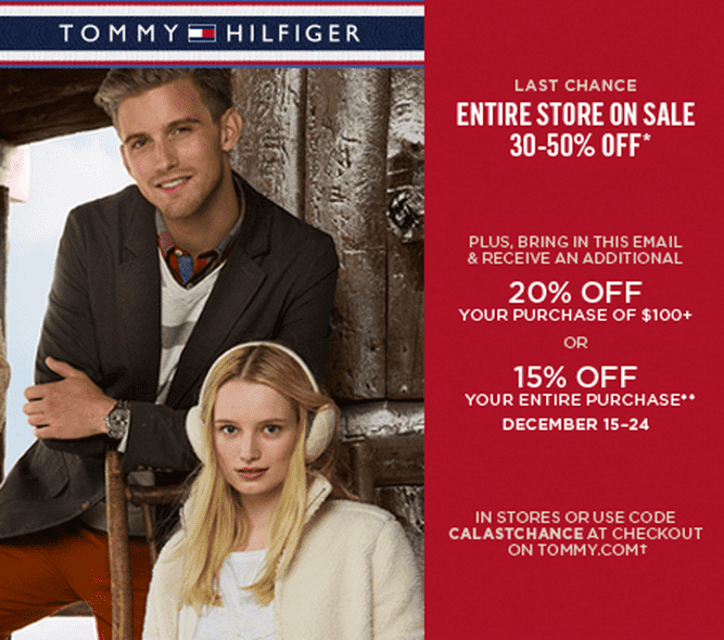 Grado Celsius guardarropa posterior Tommy Hilfiger Canada Sale: Save 30% to 50% Off Entire Store + NEW Coupon  For An Extra 20% Off Your Purchase Of $100 OR An Extra 15% Off Your Entire  Purchase! Online
