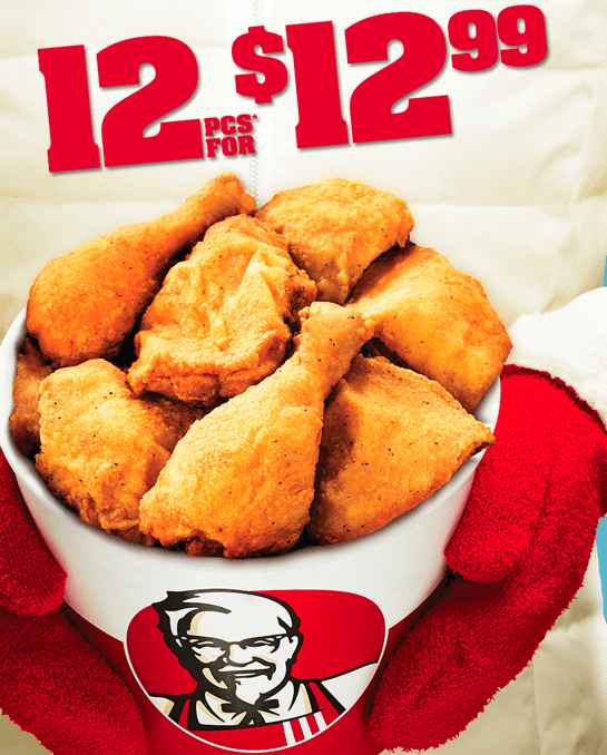 Kentucky Fried Chicken Canada Promotion 12 Pieces Of Kfc Hand Breaded Original Recipe Chicken For Only 12 99 Hot Canada Deals Hot Canada Deals