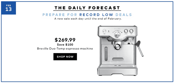 Hudson's Bay Daily Forecast Deals: Save $100 Off Breville