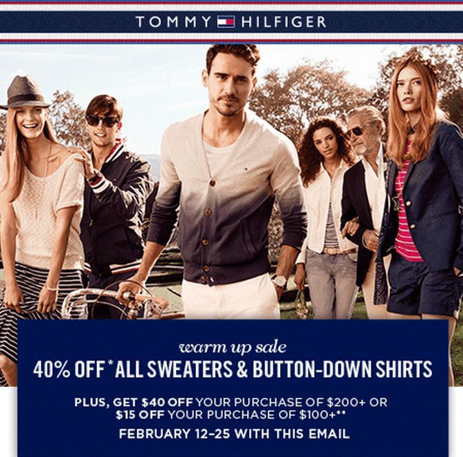 Tommy Hilfiger Canada Valentine’s Day Warm Up Sale: Save 40% off All ...