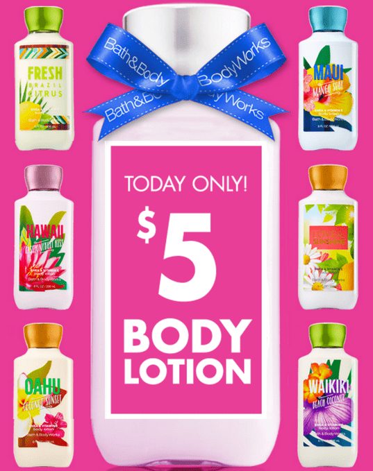 Bath Body Works Canada Offers Just 5 For Signature Collection Body 