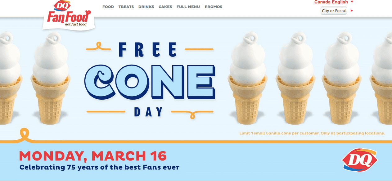 Dairy Queen Canada Freebies FREE Cone Day! Hot Canada Deals Hot
