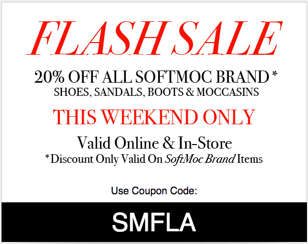 SoftMoc Canada Flash Sale: Save 20% Off 