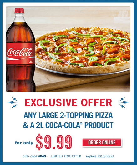 dominos deals large pizza