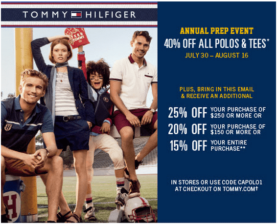 tommy in store coupon