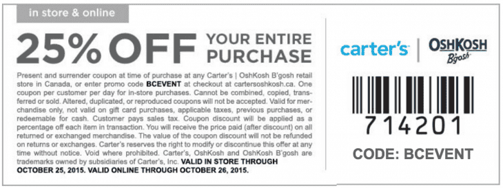 carter oshkosh coupon