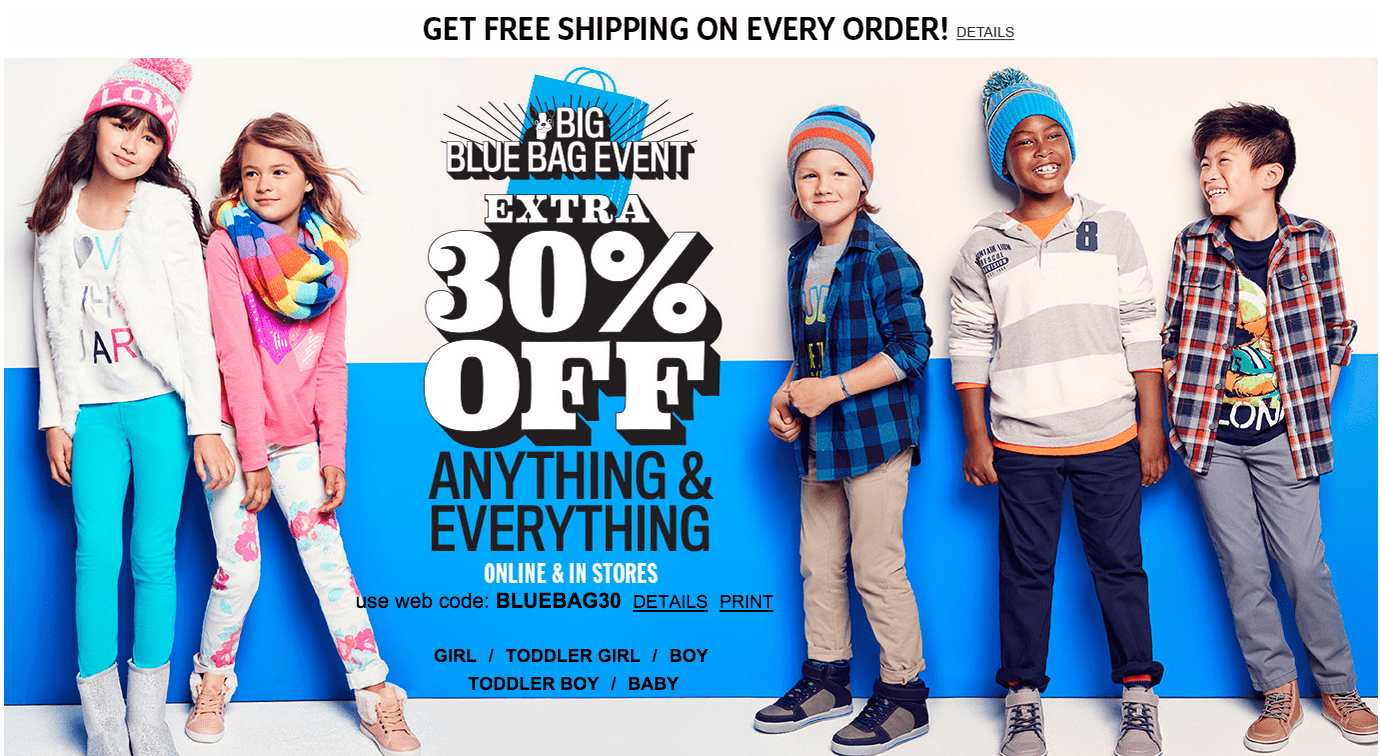 The Children's Place Canada Offers Save An Extra 30 Off Your Entire