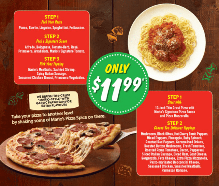 East Side Mario's Canada Deals  and offers
