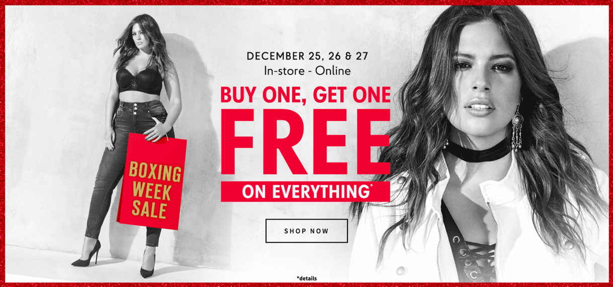 Addition Elle Canada Boxing Day/Week 2015 Sale Buy One Get, One FREE