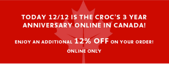 Lacoste Canada Promo for Croc's online anniversary