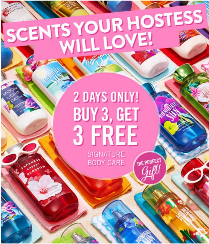 Bath & Body Works Canada Offers You Choose 10 Off 30 or 20 Off