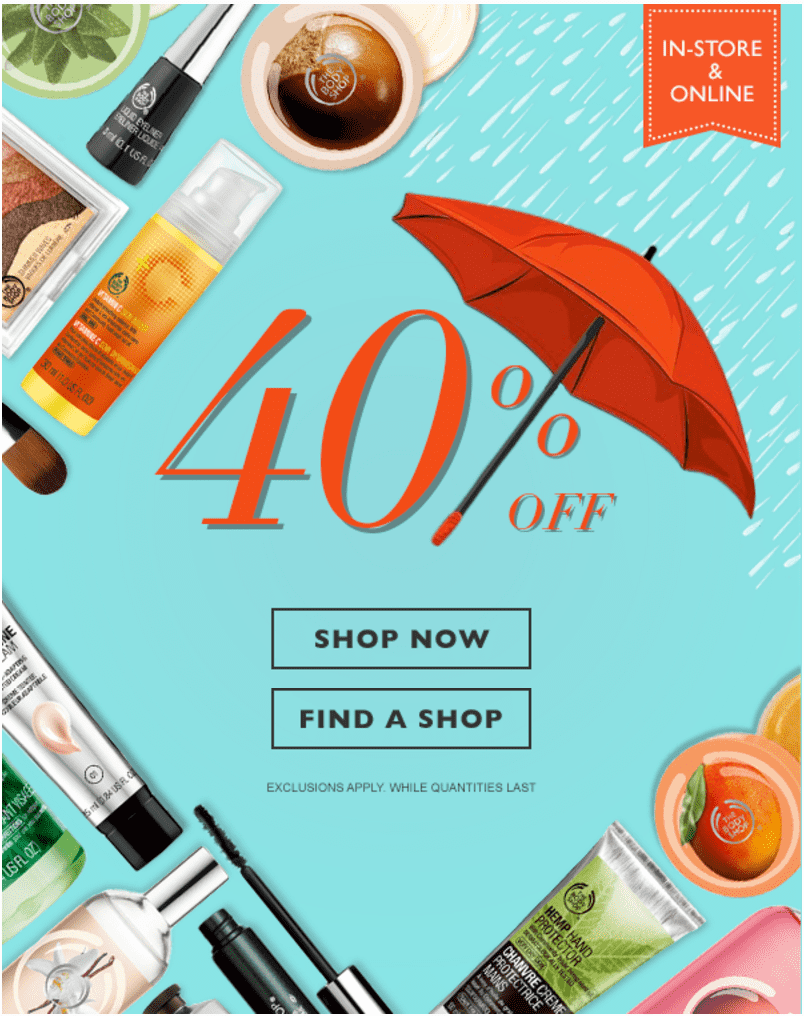 The Body Shop Canada Online Offers Save 40 Off Sitewide Hot Canada