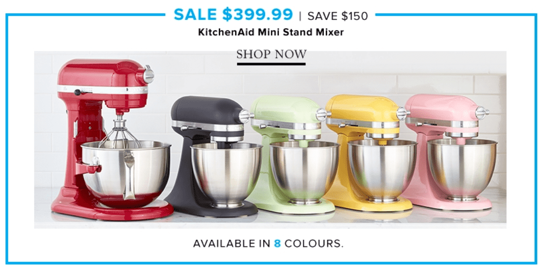 Hudson's Bay Canada Offers Save 150 On KitchenAid Mini Stand Mixer