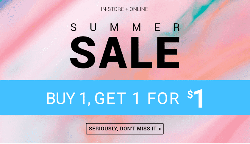 Ardene Canada Summer Sale: Buy One, Get One For $1, Save Up To 70% Off ...