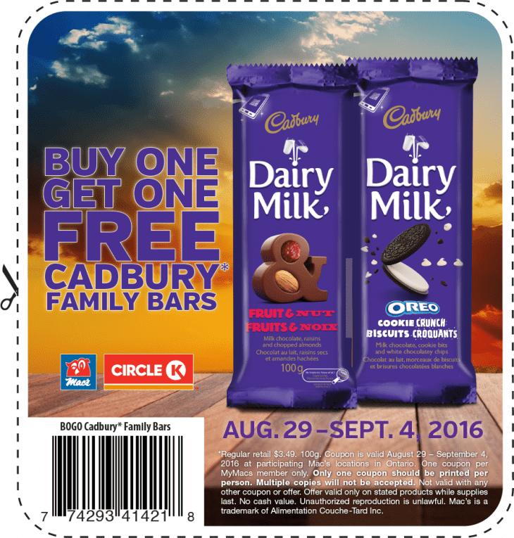 SmartCanucks Canada Cadbury coupon