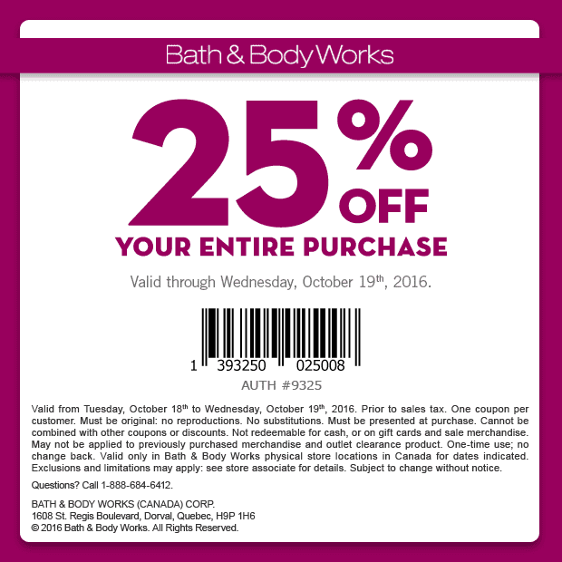    Bath Body Works Canada SmartCnucks Coupons 